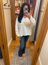 Vintage Havana Ivory W/ Sorbet Multi Beach Sweater