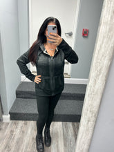 LADIES ZEN FULL ZIP HOOD - TWISTED BLACK,DARK SMOKE OR CEMENT