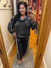 POL jogger pants in french terry - Black