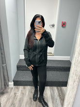 LADIES ZEN FULL ZIP HOOD - TWISTED BLACK,DARK SMOKE OR CEMENT