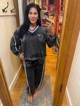 POL jogger pants in french terry - Black