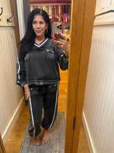 POL jogger pants in french terry - Black