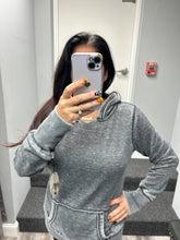 LADIES ZEN PULLOVER HOOD - TWISTED BLACK OR DARK SMOKE