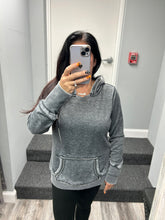 LADIES ZEN PULLOVER HOOD - TWISTED BLACK OR DARK SMOKE