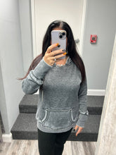 LADIES ZEN PULLOVER HOOD - TWISTED BLACK OR DARK SMOKE
