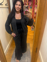 POL Washed zip-up hoodie - Black