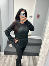 LADIES ZEN PULLOVER HOOD - TWISTED BLACK OR DARK SMOKE