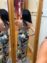 Elan Halter Top W/ Ring - Blue Botanical