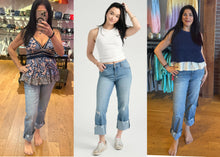 1822 Denim Roll Cuff Girlfriend Jean in Jaimie