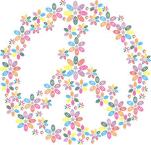 Peace Bling Transfer Flower