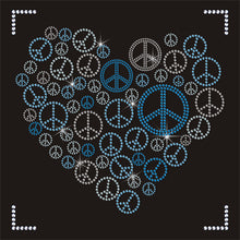 Peace Heart Bling Transfer