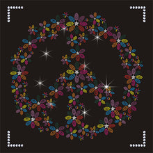 Peace Bling Transfer Flower