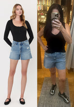 VERVET BY FLYING MONKEY Super High Rise A Line Denim Shorts
