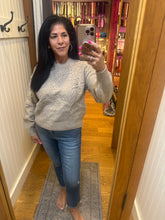 Floral Embroidery Sweater - Mocha