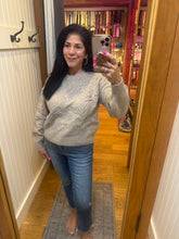 Floral Embroidery Sweater - Mocha
