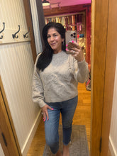Floral Embroidery Sweater - Mocha