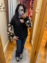 Multi Color Sleeve Crochet Cardigan - Black or Off White