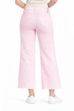 1822 Denim 28" Mid Rise Slim Wide Leg Jean W/ Raw Hem In Pink Blush