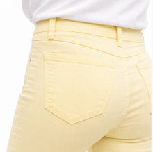 1822 Denim 28" mid Rise Slim Wide Leg Jean W/ Raw Hem In Sunshine Fade