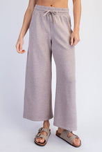 Modal Scuba Cropped Wide Pant - Taupe
