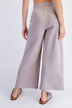 Modal Scuba Cropped Wide Pant - Taupe
