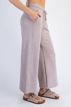 Modal Scuba Cropped Wide Pant - Taupe