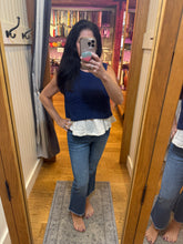 1822 27" Demi-boot Jean W/ Frayed Hem In Bolt
