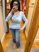 Lettuce Hem Mesh Layering Top - Lavender or Blue
