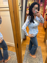 Lettuce Hem Mesh Layering Top - Lavender or Blue