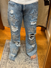 Oli & Hali Washed Stone On Star Denim Pants