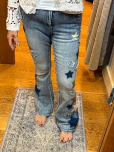 Oli & Hali Washed Star Patchwork Denim Jeans