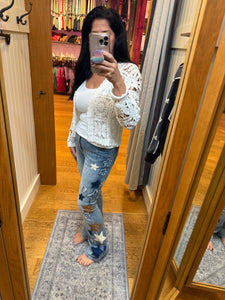 Oli & Hali Washed Star Patchwork Denim Jeans