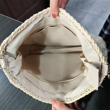 Straw Summer Crossbody Bag With 2 Straps