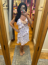 Floral Ruffle Dress - Lavender