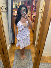 Floral Ruffle Dress - Lavender