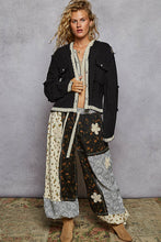 POL Balloon Sleeve Hoodie Jacket In Double Gauze - Black, Natural or Off White