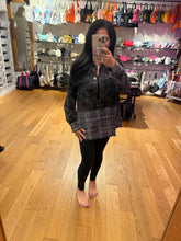 Color Block Mixed Jacket - Washed Black