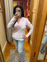 Washed Thermal Hoodie Top - Washed Pistachio or Lavender Pink