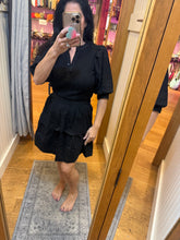 SIX FIFTY ANNABELLE | MIXED MEDIA DRESS - BLACK