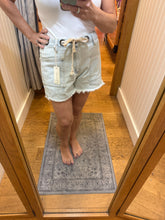 Vintage Havana Salt Wash Denim Shorts W/ Grommets
