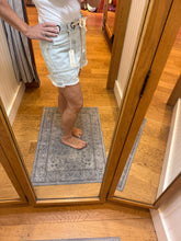 Vintage Havana Salt Wash Denim Shorts W/ Grommets