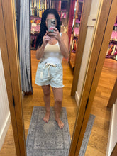 Vintage Havana Salt Wash Denim Shorts W/ Grommets