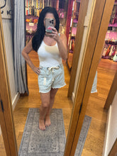Vintage Havana Salt Wash Denim Shorts W/ Grommets