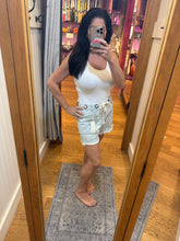 Vintage Havana Salt Wash Denim Shorts W/ Grommets