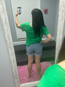 Judy Blue High Waist Tummy Control Light Destroy & Fray Hem Shorts