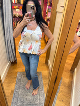 POL V-neck sleeveless regular fit top in viscose with embroidery, neck loop with tassel, waist elastic band, bra adjustable strap, solid color - Ivory multi color