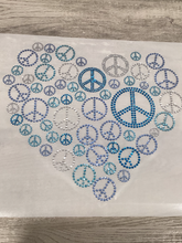 Peace Heart Bling Transfer