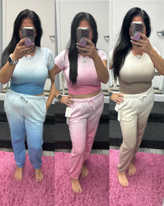 Ocean Drive Tonal Dip Dye Joggers - Assorted Colors
