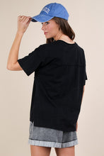 Mineral Washed V-neck Knit Top - Assorted Colors