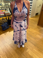 TIE-DYE BLUE COTTON COVER-UP
